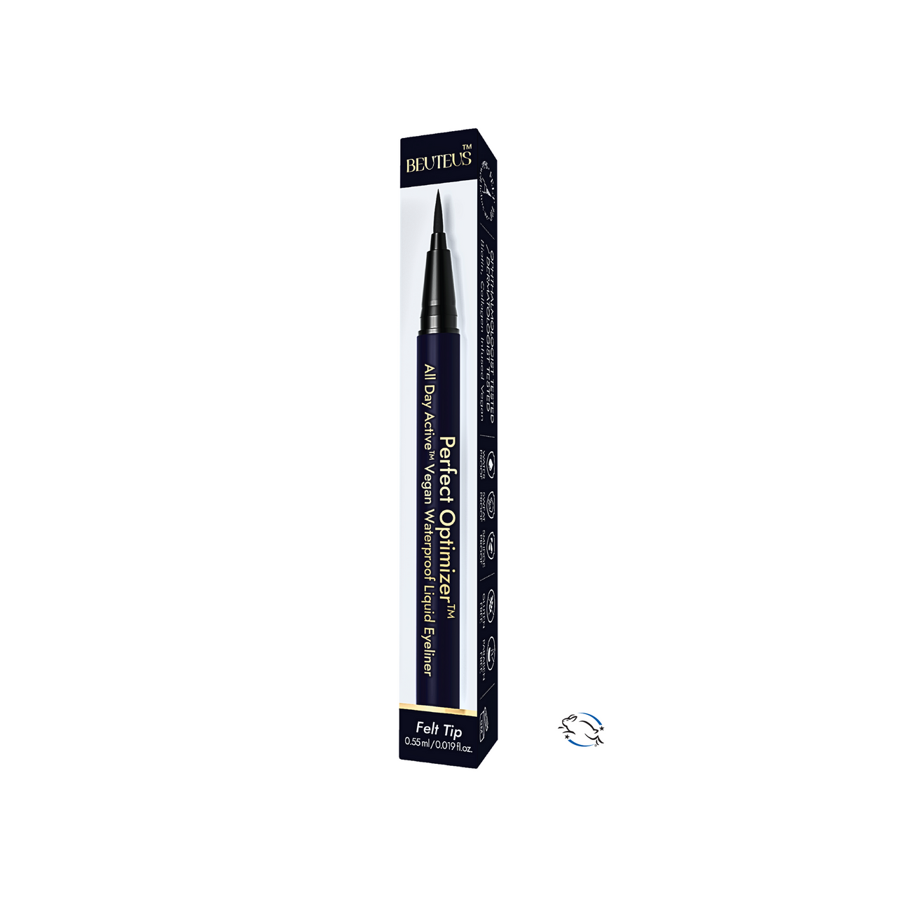 Perfect Optimizer⢠    All Day Active® Vegan Waterproof Liquid Eyeliner- Black Felt Tip